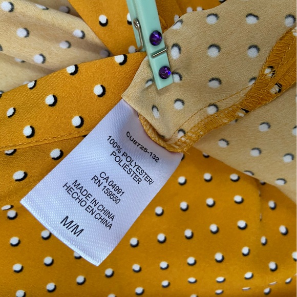 Gently Worn Hilary Radley Cool, Soft, Lightweight Short Sleeve Top w/Polkadots - Picture 11 of 16